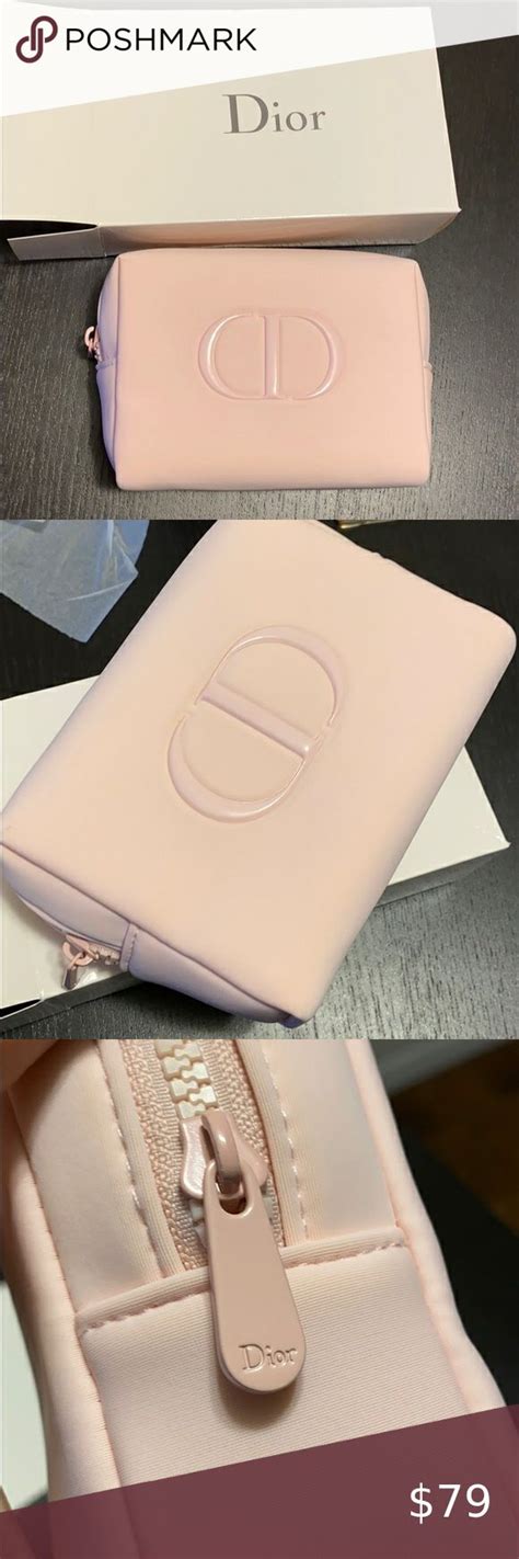 christian dior pink pouch|Dior denim pouch.